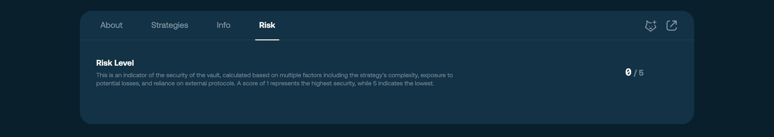 Risk tab